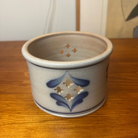 Wisconsin Pottery Other - NWOB Wisconsin Pottery 6” Bowl Candleholder Ceramic Quatrefoil Maker’s Mark